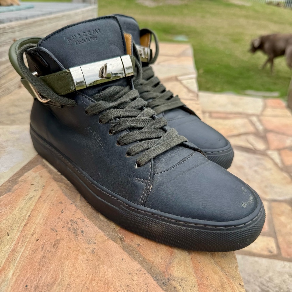 Buscemi Men's Black High-Top Sneakers